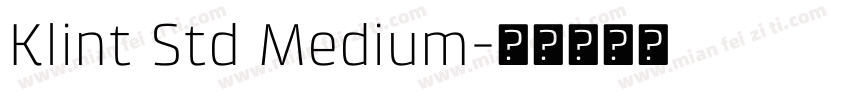 Klint Std Medium字体转换